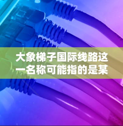 大象梯子国际线路这一名称可能指的是某个特定的国际交通或物流项目，但没有具体的上下文信息，很难准确判断其具体含义和用途。以下是一些可能的解释方向