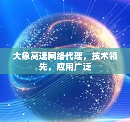 大象高速网络代理，技术领先，应用广泛
