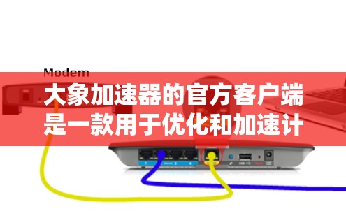 大象加速器的官方客户端是一款用于优化和加速计算机性能的软件。它可以帮助提高系统运行速度，优化网络连接，减少延迟，并加速多种应用程序，包括浏览器、下载工具、视频流媒体等