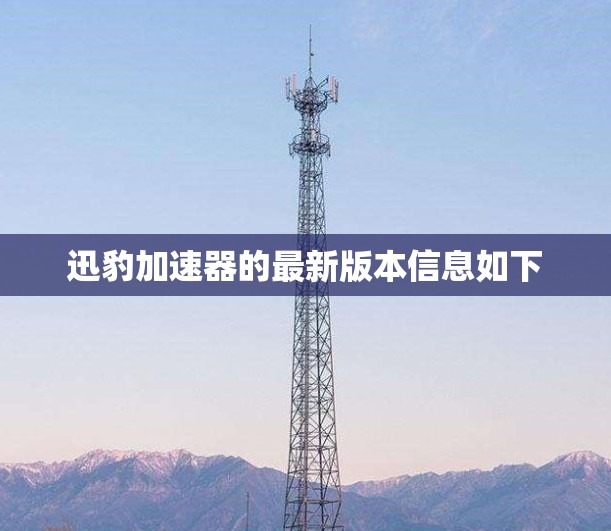 迅豹加速器的最新版本信息如下