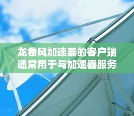 龙卷风加速器的客户端通常用于与加速器服务进行交互，例如监控数据流、管理配置或进行故障排除。以下是关于龙卷风加速器客户端的一些信息和建议