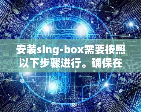 安装sing-box需要按照以下步骤进行。确保在安装前已经准备好相应的环境和权限